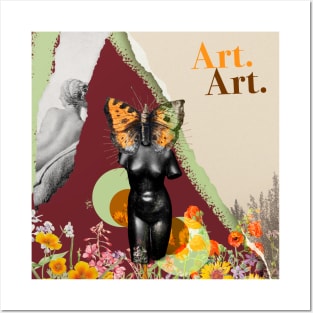 Collage art butterfly Posters and Art